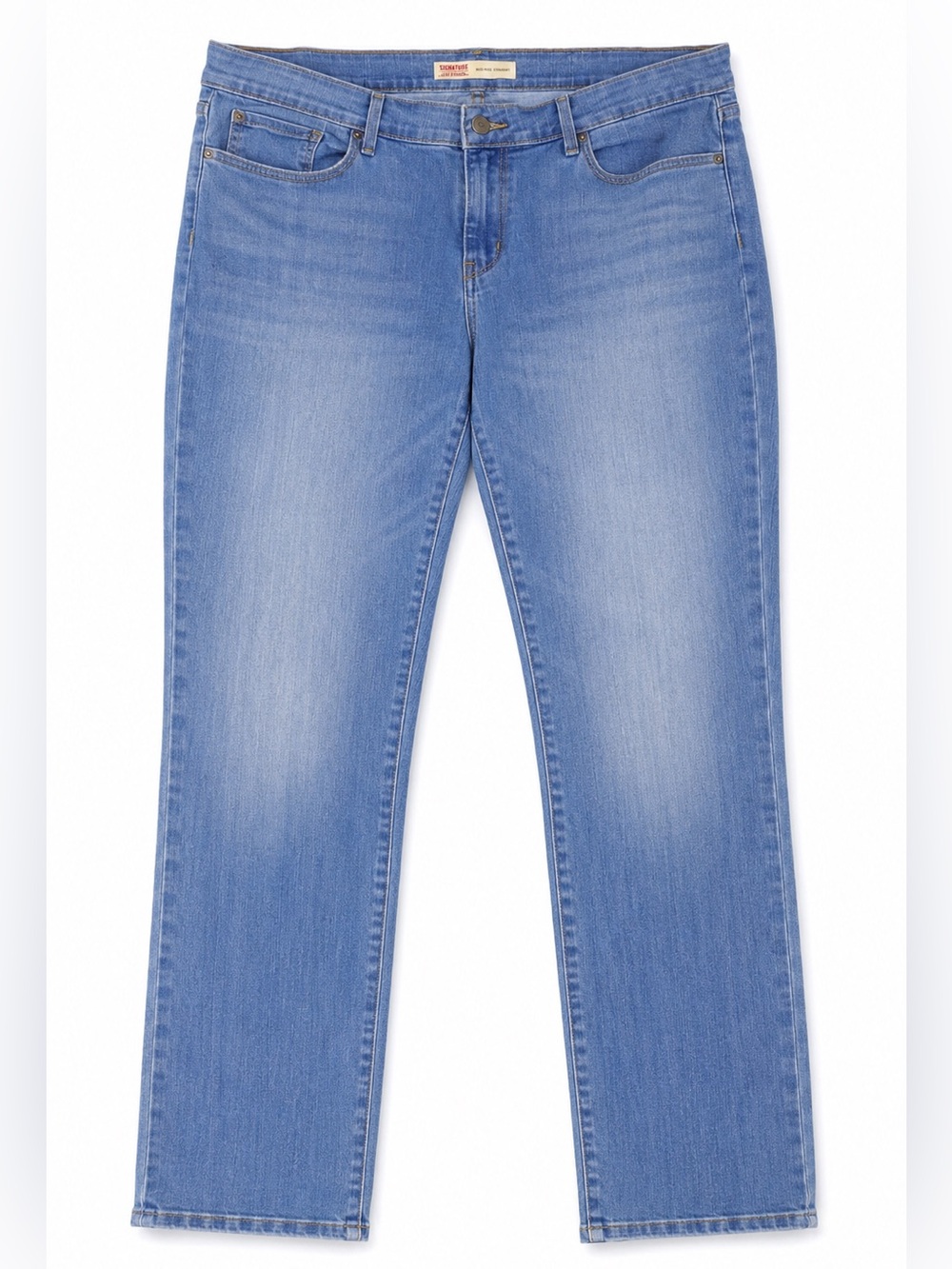 Signature by Levi Strauss Straight Light Blue Men's Jeans